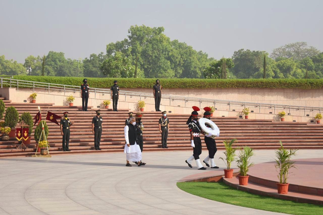 HE Sh Biswabhusan Harichandan, Governor Andhra Pradesh visited NWM and paid homage to Bravehearts