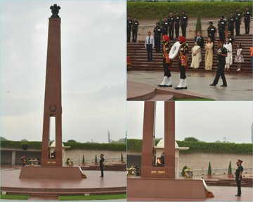 Col Hanwant Lal, paid solemn homage to Bravehearts of Indian Armed Forces at NWM on 31 May 23