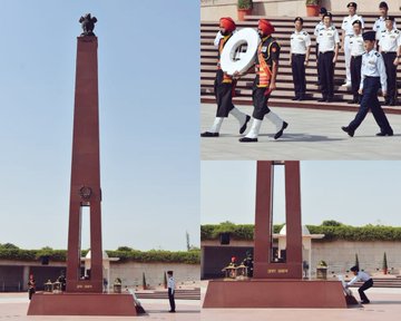 Director Edu. Div, Joint Staff College, Japan, paid homage at NWM on 08 Jun 23