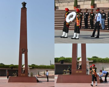 Serving and veteran offic of 88 Regular 71 Tech GC, paid homage to Bravehearts at NWM on 08 Jun 23