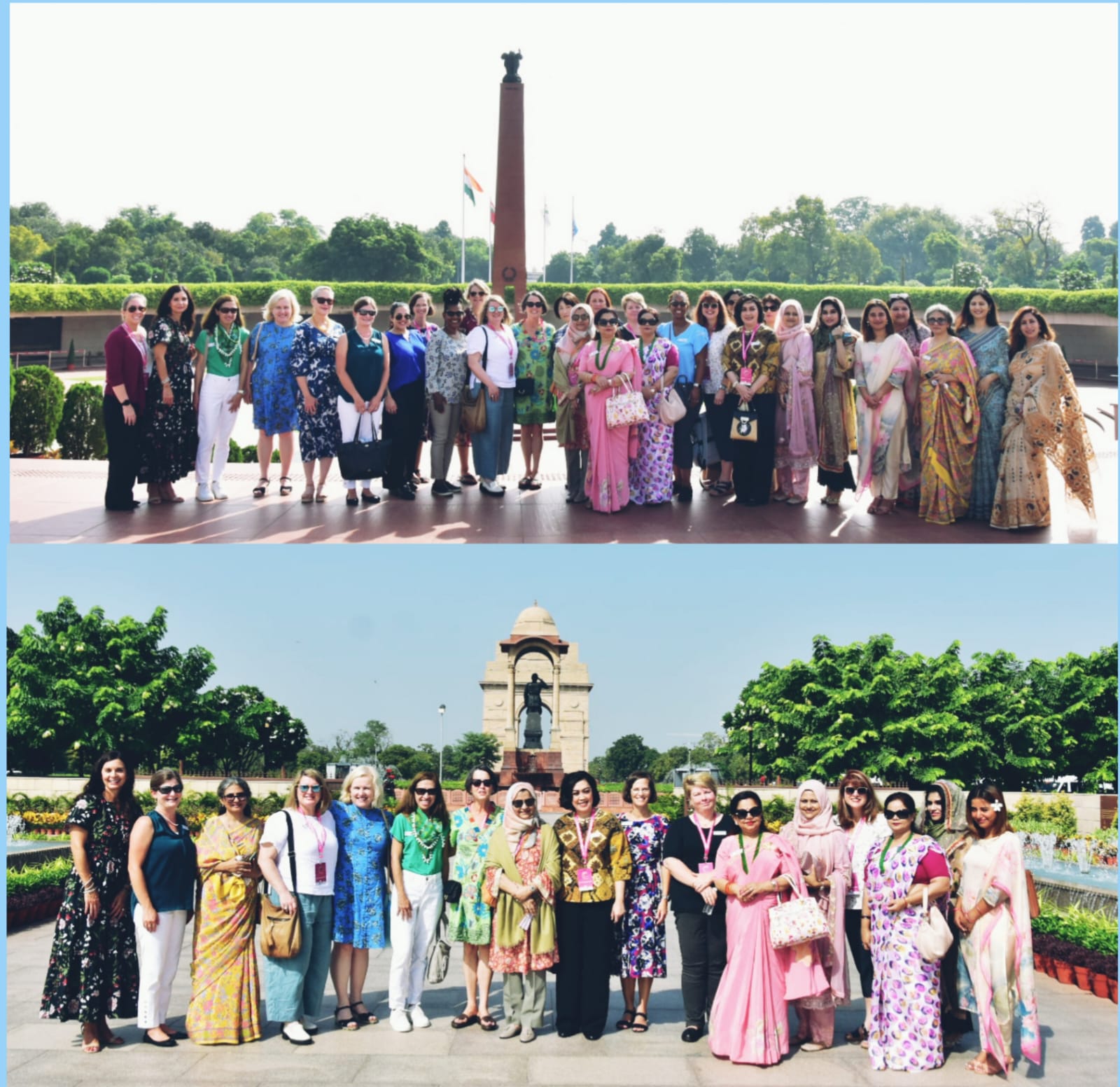 Spouses of Heads of Dele. attending Indo-Pacific AC Conf. taken on guide tour of NWM on 27 Sep 23