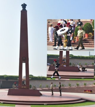 Lt Gen Greg Bilton, AO, CSC, Chief of Joint Operations, Australia, paid homage at NWM on 11 Oct 23