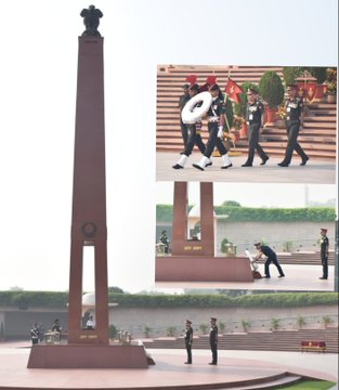 On assuming the appointment of Provost Marshal, Maj Gen Sumit Talwar paid homage at NWM on 30 Oct 23