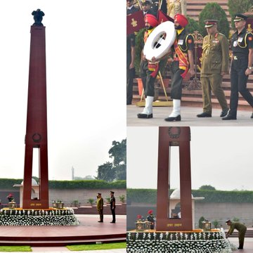 Col Mohd Ahmed Almushaiki, Oman, paid homage to Bravehearts at NWM on 20 Nov 23