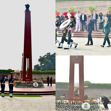 Mr R Marles, MP, Deputy PM and DM and Ms P Wong Minister for F A Australia, paid homage on 20 Nov 23