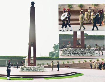 Lt Gen V Liyanage, RWP, RSP, USP, Cdr of the Sri Lanka Army, paid homage at NWM on 04 Dec 23