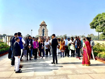 Indian Diaspora from 10 countries taken on a guided tour of NWM on 10 Dec 23
