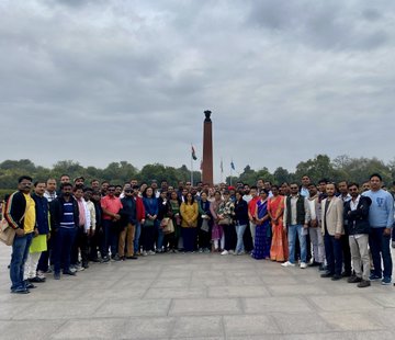 Teachers from 13 States, paid homage to Bravehearts during their guided tour at NWM on 04 Feb 24