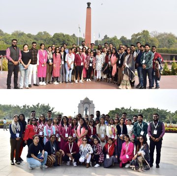 73rd Know India Prog. Indian Diaspora youngsters were taken on guided tour of NWM on 14 Feb 24