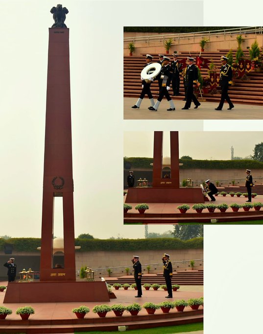 Rear Admiral David Proctor, Chief of Navy, Royal New Zealand Navy, paid homage at NWM on 20 Feb 24