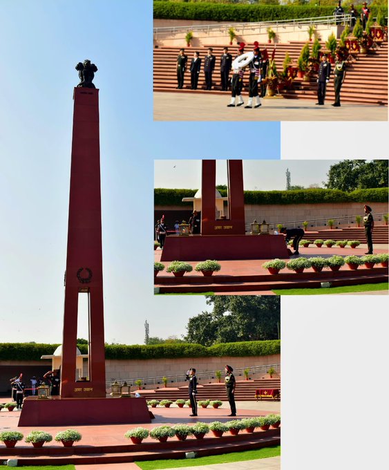 Lt Gen T Yuichi, CG, Eastern Army, Japan Self-Defence Force paid homage at NWM on 05 Mar 24