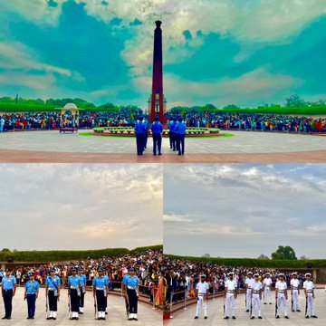 A solemn COG ceremony in which IAF took guard duties from Navy and NOK ceremony at NWM on 10 Mar 24