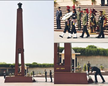Gen Dimitrios Choupis, Chief of the Hellenic NDG paid homage at NWM on 08 Apr 24