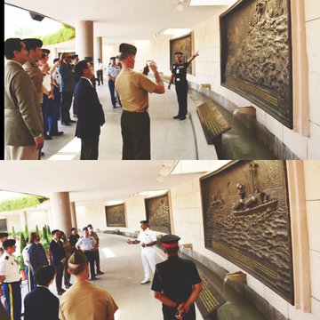 Dr Patrick Bratton delegation from USA Army War College taken on guided tour of NWM on 18 Apr 24