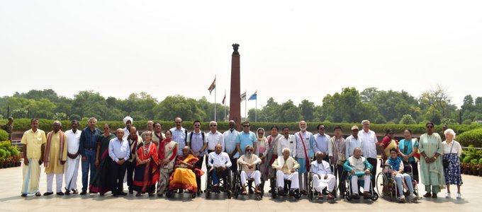 Padma Awardees 2024 taken on a guided tour of NWM on 10 May 24