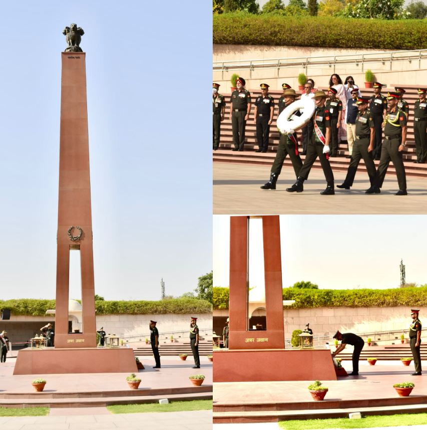 Serving & Veteran officers of 90 Regular Course paid homage to Bravehearts at NWM on 13 Jun 24