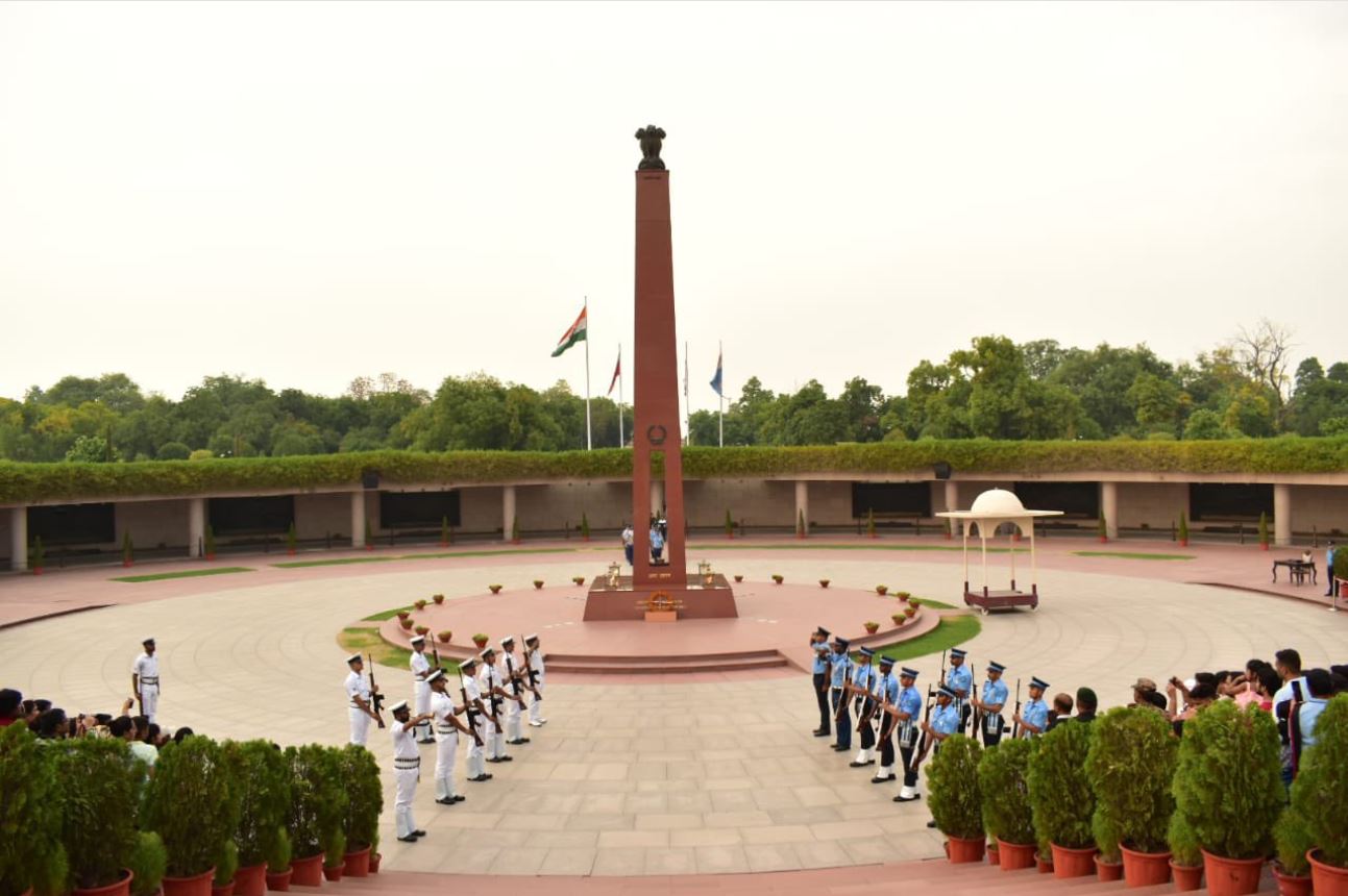 In a solemn COG ceremony in which IAF took over the guar duties from Indian Navy at NWM on 23 Jun 24