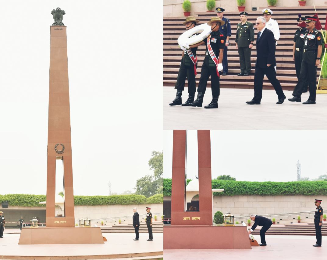 Ambassador a.h, Michel SPINELLIS, Dir Gen, Gen Dte, NDPIR, paid homage at NWM on 03 Jul 24