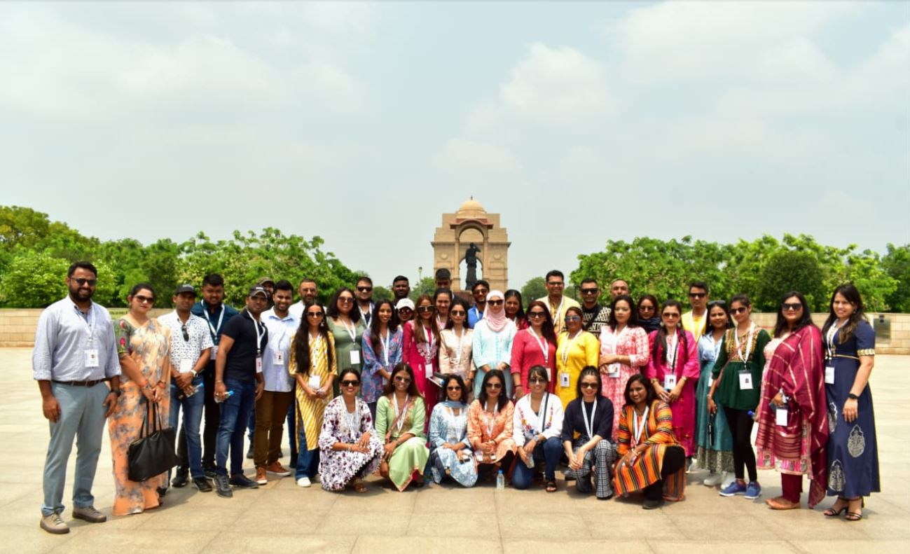 39 youth of Indian Diaspora from 9 countries, attending KIP taken on tour of NWM on  11 Jul 24