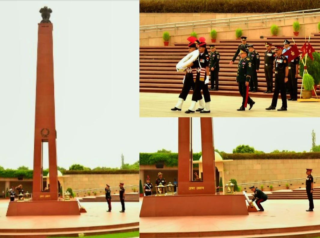 Maj Gen Ganbyamba Sunrev, CGS of Armed Forces of Mongolia, paid homage at NWM on 15 Jul 24