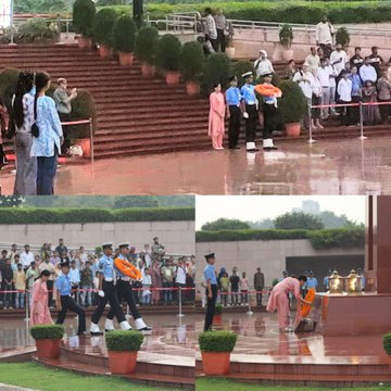 In a solemn NOK ceremony Dr Kiran Wadhawan, D/o Sqn Ldr JD Kumar, paid homage at NWM on 02 Oct 25