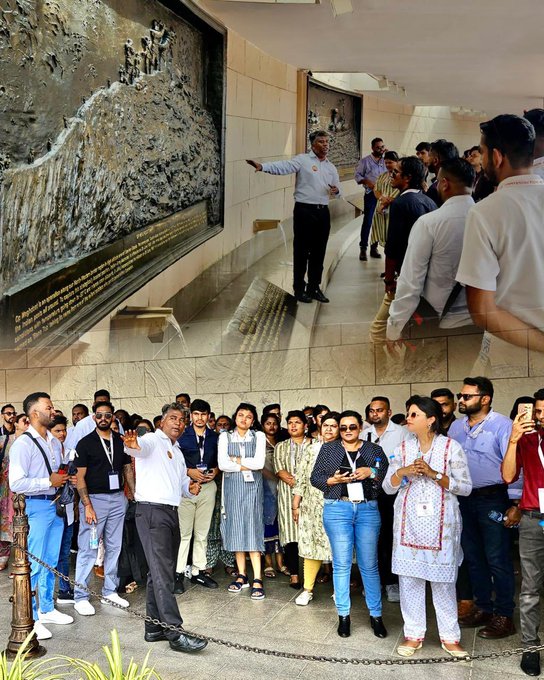 The Indian Diaspora attending 76th edition of Know India Program taken on tour of NWM on 19 Aug 24