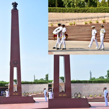 Admiral Marcos Sampio Olsen, Comm. of Brazilian Navy, paid homage to Bravehearts at NWM on 21 Aug 24