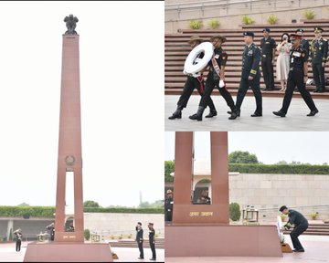 Maj Gen C Soon Gun, Deputy COS, G4, Republic of Korea Army, paid homage at NWM on 02 Sep 24