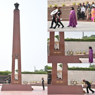 Serving and veteran officers from SS 68/WS 14 Course paid homage to Bravehearts at NWM on 04 Sep 24