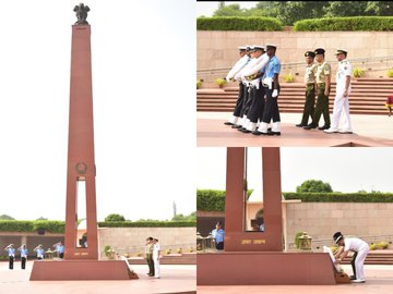 BG Mamun-Ur-Rashid, NDC, AFWC, PSC, BG Md Hakimuzzaman & Cmde paid homage at NWM on 17 Sep 24