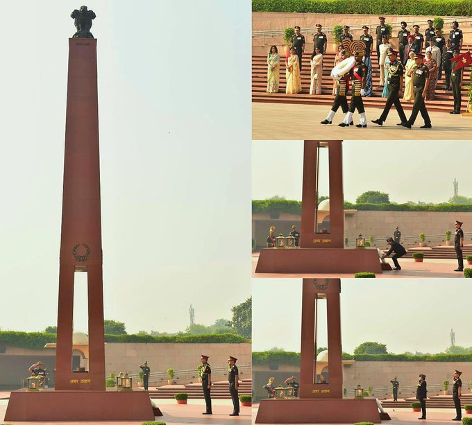 Lt Gen R K Sahni, & Lt Gen A Mahajan, paid homage at NWM on 15 Oct 25