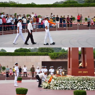 In NOK ceremony Mr Sarwan Singh F/o Sep Kulwinder Singh, SM, paid homage at NWM on 16 Oct 25