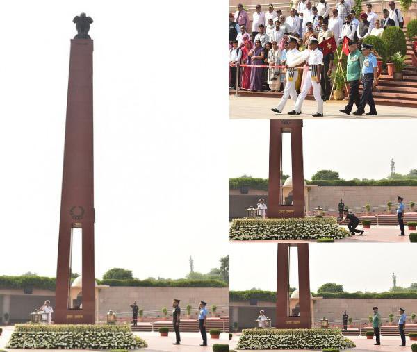 Brig Dr BK Khanna, SM, VSM** (Retd) paid homage to Bravehearts at NWM on 17 OCt 25