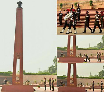 Lt Gen VPS Kaushik & Col Comdt and Maj Gen VS Sekhon, YSM, SM, paid homage at NWM on 18 Oct 25