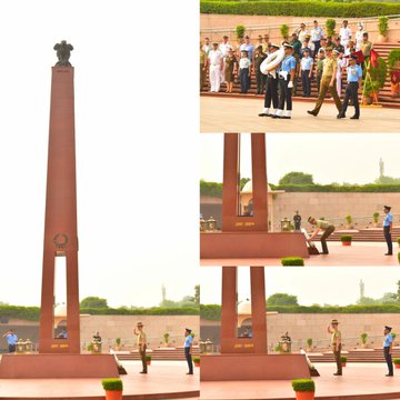 Head of Delegation, DSSC, AUSTRALIA, Col Adam McGuinness, paid homage at NWM on 21 Oct 25