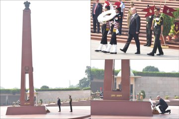 Greg Moriarty AO, Secy of the Dpt of Defence, Australia paid homage at NWM on 14 Oct 24