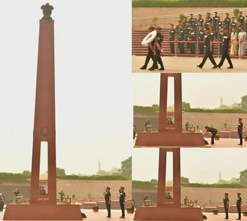 Maj Gen Gopal Verma, VSM**, ADG MI (B), paid homage to the Bravehearts at NWM on 01 Nov 25
