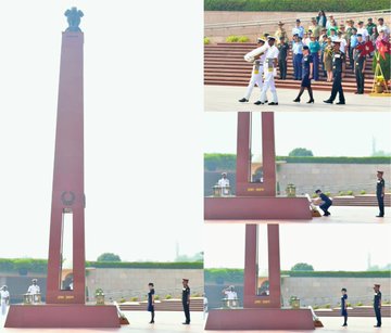 AIRCDRE Ruth Elsley, CSC Commandant, Australian War College paid homage at NWM on 22 Oct 24