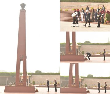 Dr. Ng Eng Hen, Minister of Defence, Singapore, paid homage to Bravehearts at NWM on 22 Oct 24