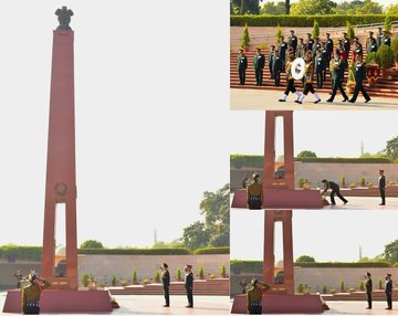 On 264th Corps Day Lt Gen Preet Mohindera Singh, VSM,DG ST, paid homage at NWM on 07 Dec 24