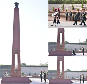 Gen Ashok Raj Sigdel, COAS, Nepali Army, paid homage to Bravehearts at NWM on 11 Dec 24