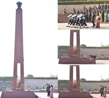 Serving officers, veterans and NoKs from 105 Reg & 88 Tech Course paid homage at NWM on 11 Dec 24