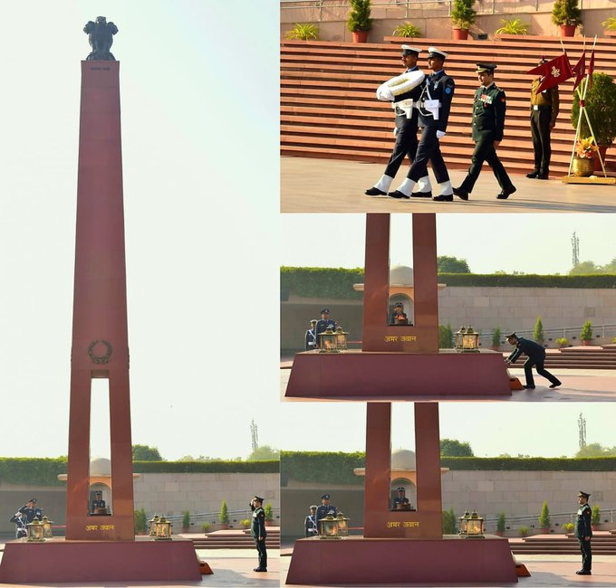 On 249th Raising Day of 2 MADRAS, Lt Col Yashwardhan Singh paid homage at NWM on 13 Dec 24