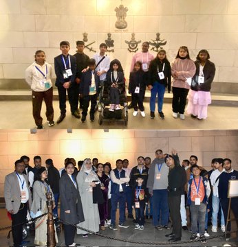 On the occasion of Veer Bal Diwas, children awarded with PMRBS paid homage at NWM on 26 Dec 24