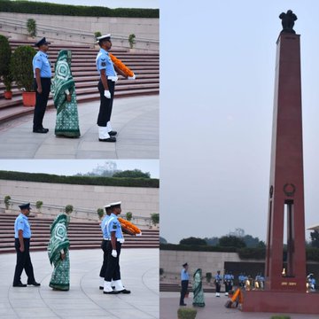 In a solemn NOK Ceremony Mrs Babita Devi w/o Rfn Ved Pal Singh paid homage at NWM on 11 Nov 25