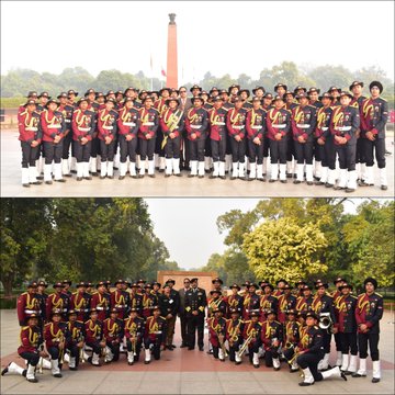 The Scindia School, Gwalior, gave a band performance at Public Plaza at NWM on 10 Jan 25