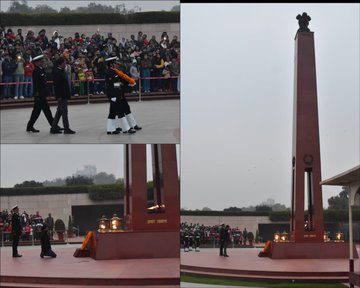In a solemn NOK Ceremony Mr Ranvijay Singh S/o Sep Bare Singh paid homage at NWM on 12 Jan 25