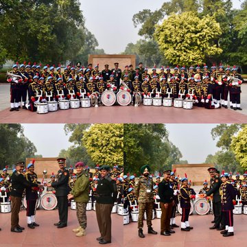 All Girls Band from Newman College, Kerala, gave band performance at NWM on 15 Jan 25