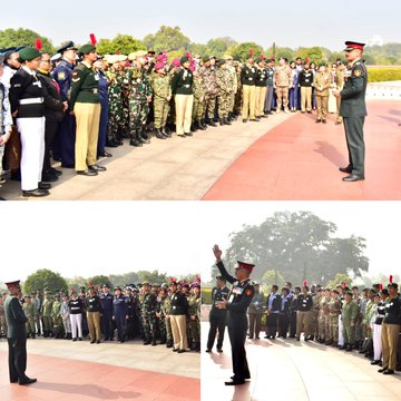 Under Youth Exchange Programe, NCC equivalent cadets taken on guided tour of NWM on 17 Jan 25