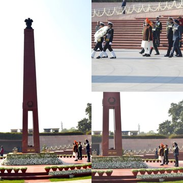 On 76th RDC Shri Narendra Modi, Hon’ble Prime Minister of India, paid homage at NWM on 26 Jan 25